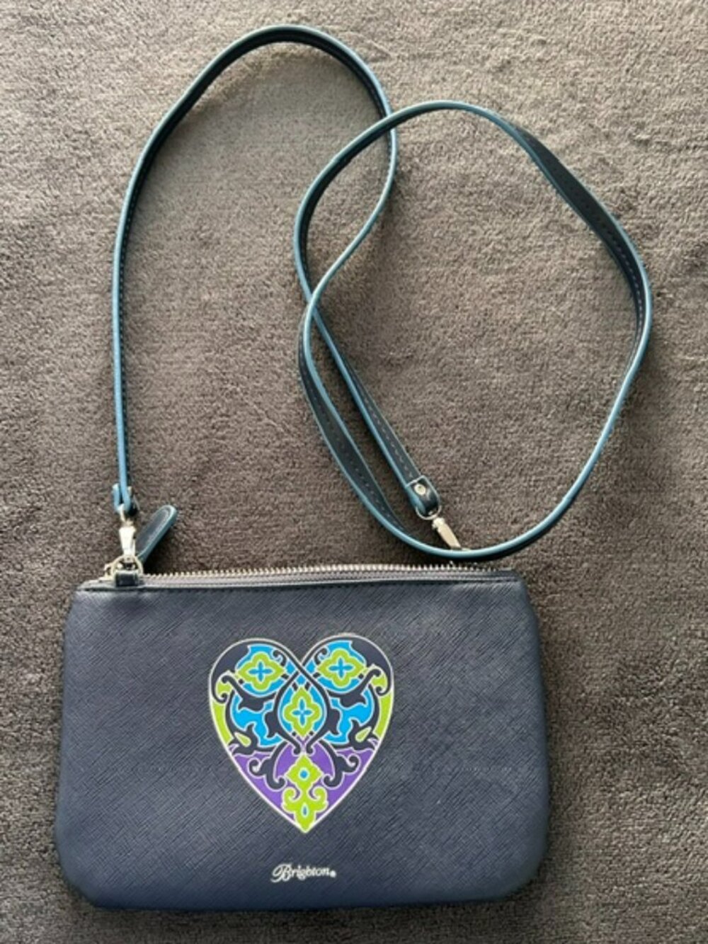 Brighton Summer Heart Mini Crossbody Bag